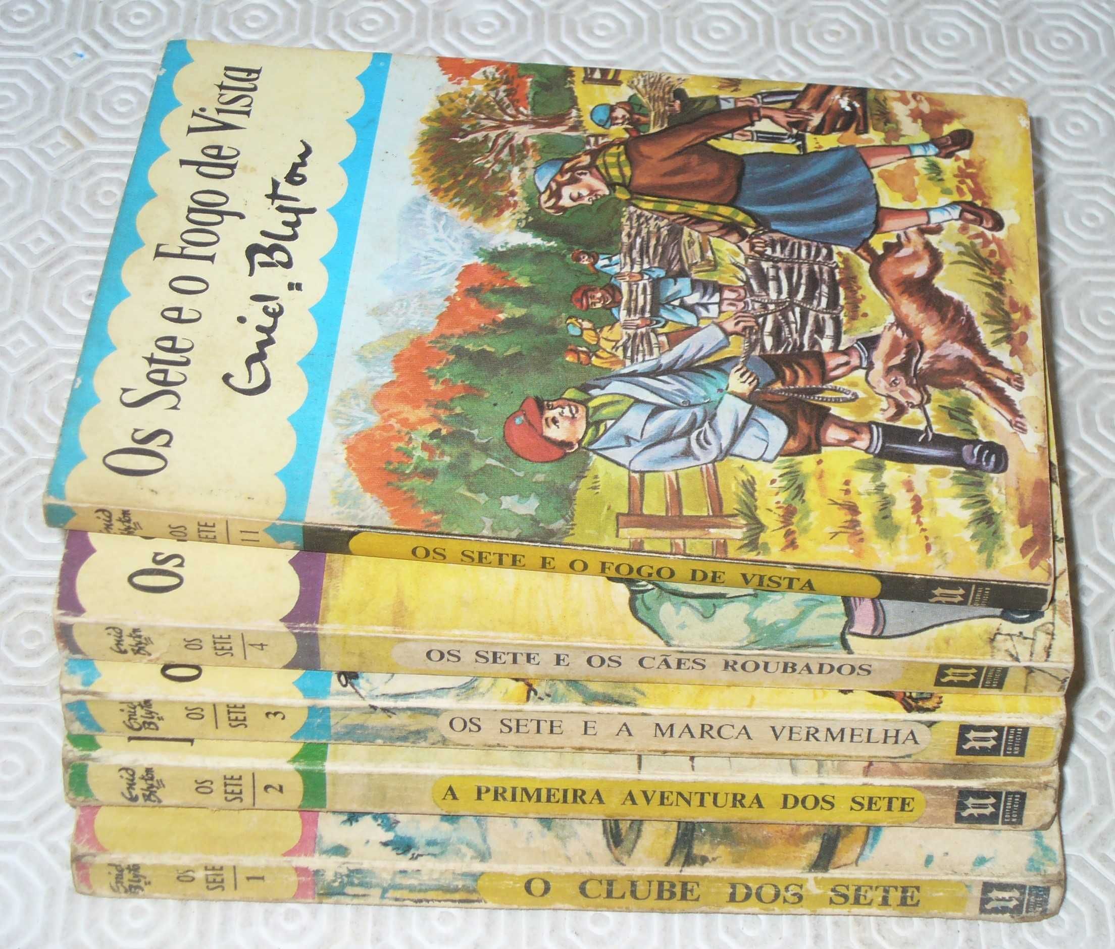 Os Sete - Enid Blyton - 5 livros - Empresa Nacional de Publicidade