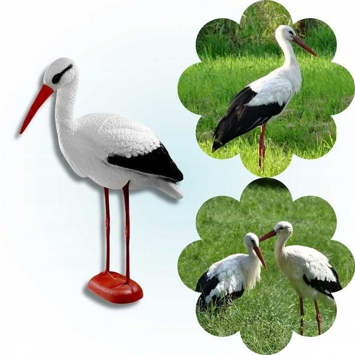 Bocian Ogrodowy Ozdoba Do Ogrodu Dekoracja Duży XXL 78cm