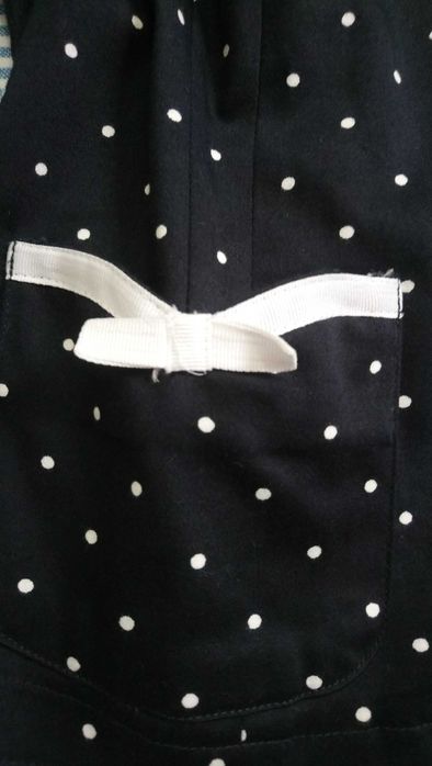 Żakiet granatowy w grochy klasyczny elegancki styl Coco Chanel