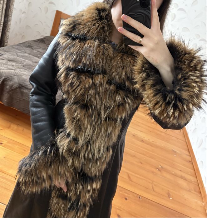 Натуральна дублянка з хутром