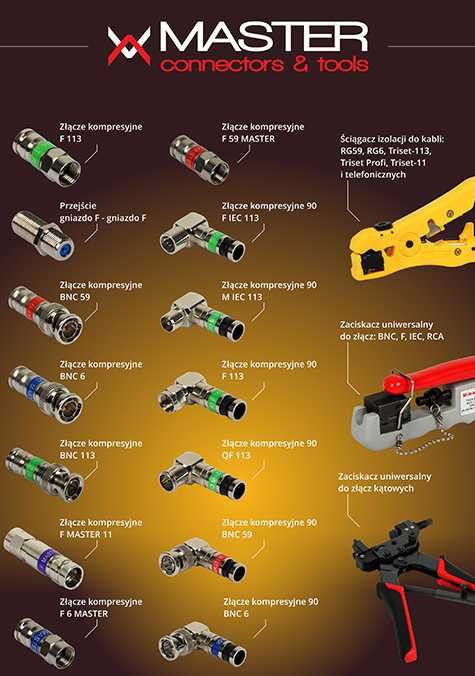 MASTER Łącznik Kątowy F-W/F-G/KAT 10 Sztuk.