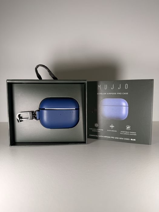 Etui Mujjo Echelon Airpods Pro (2. generacji) niebieskie