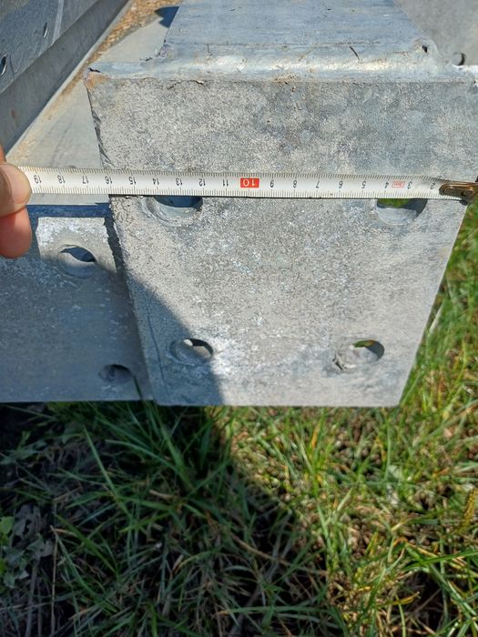 Dwuteownik ocynkowany słup hala wiata konstrukcja stalowa ipe220 7.8m