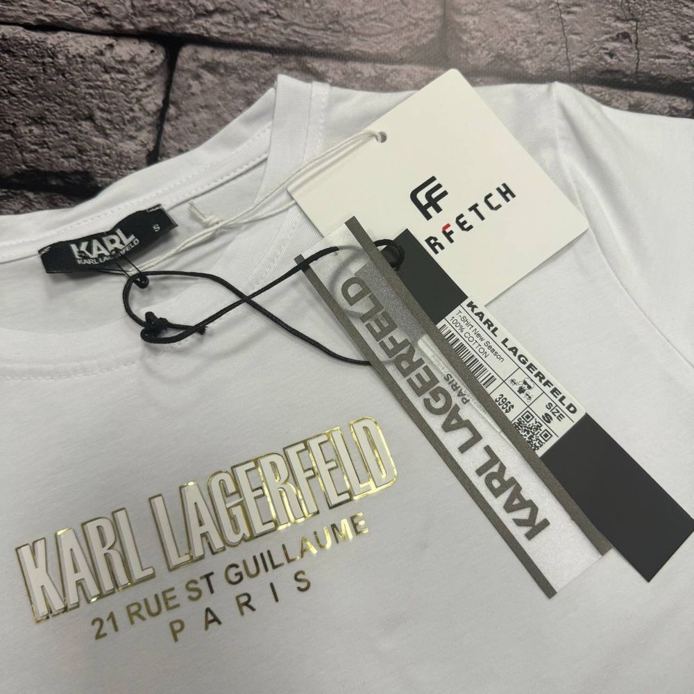 ЭКСКЛЮЗИВНАЯ НОВИНКА 2024| Женская футболка Karl Lagerfeld| S-XL|LUX