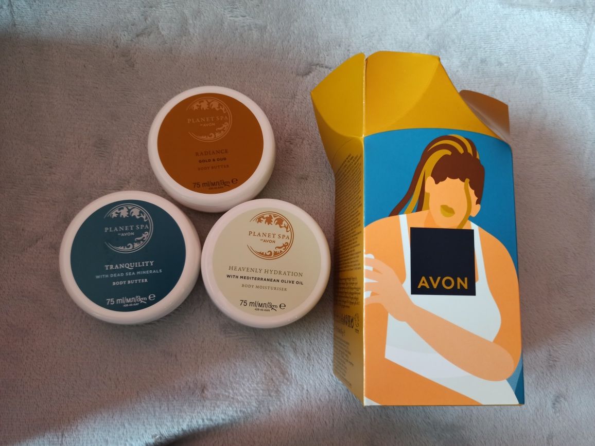 AVON Planet Spa Zestaw mini maseł do ciała nawilżające 3 X 75ml