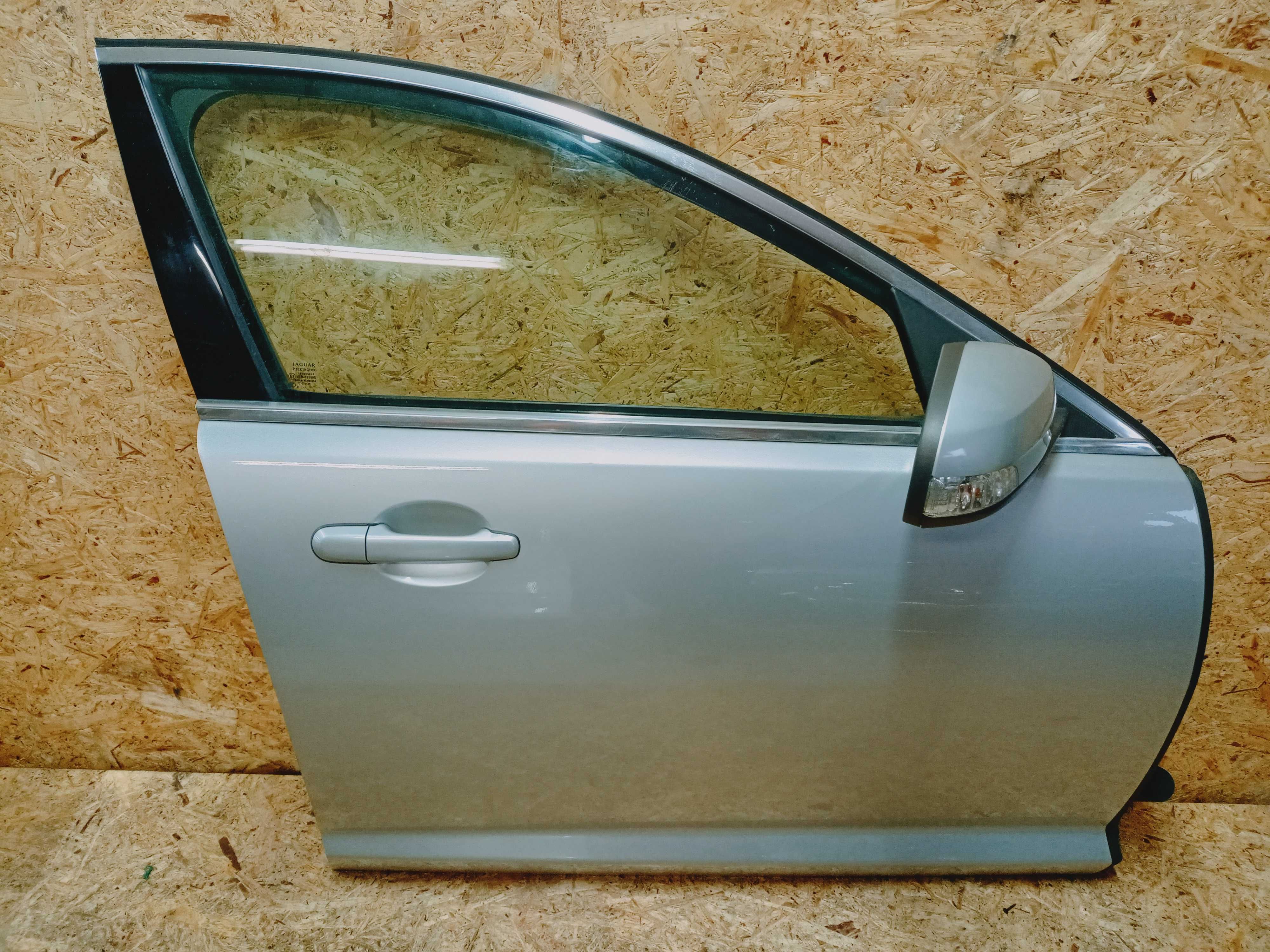 Jaguar XF X250 drzwi prawe prawy przód kolor MEE srebrne kompletne