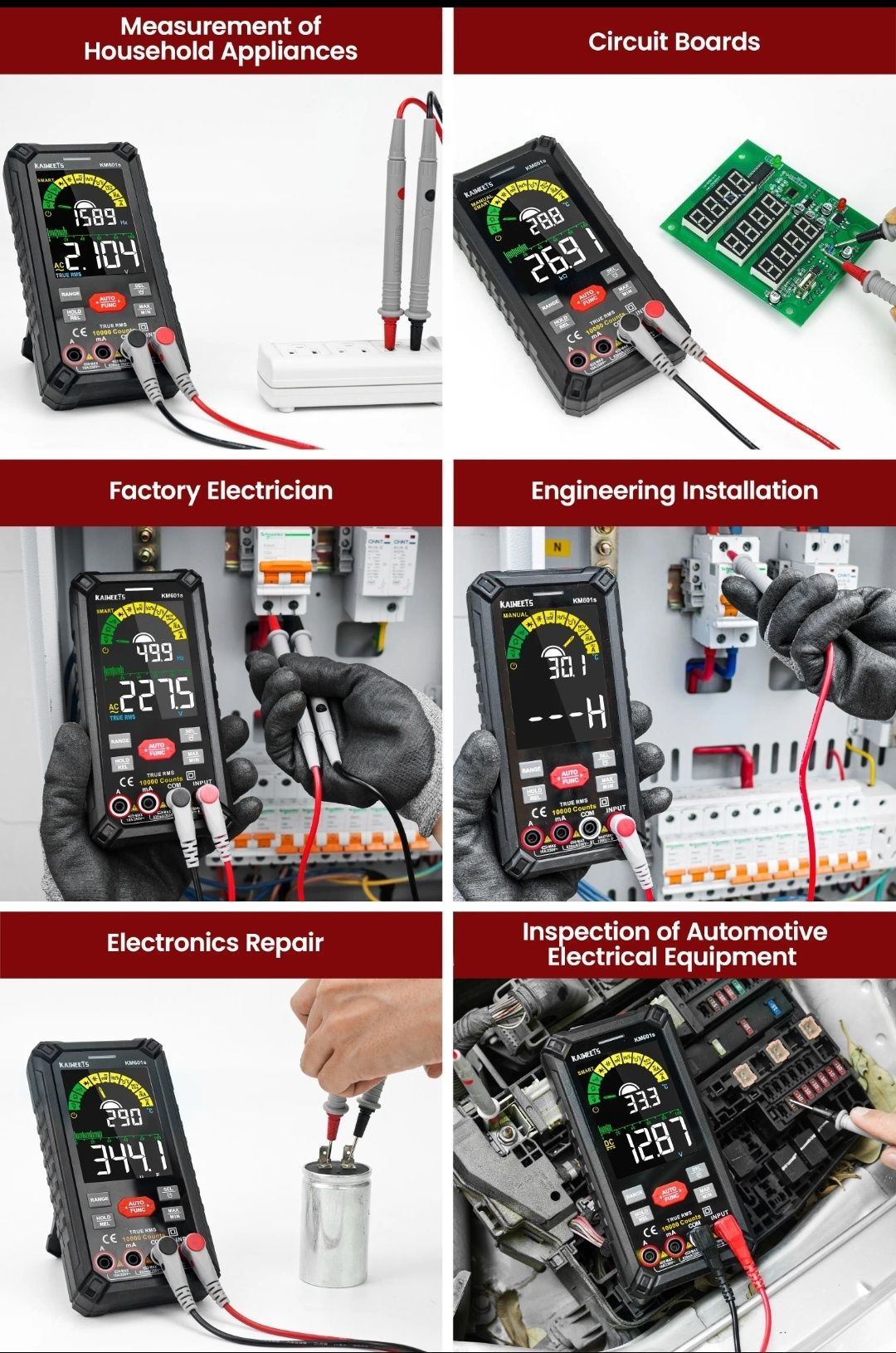 Smart Смарт Мультиметр KAIWEETS KM601s