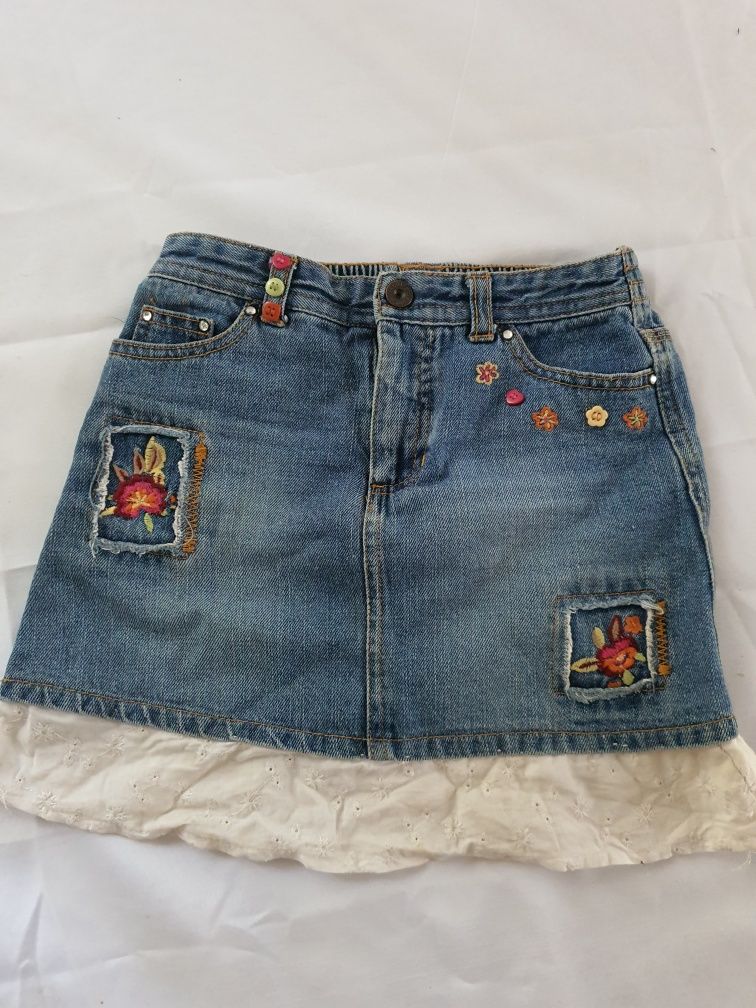 Urocza spódniczka jeans jeansowa dla dziewczynki R.116