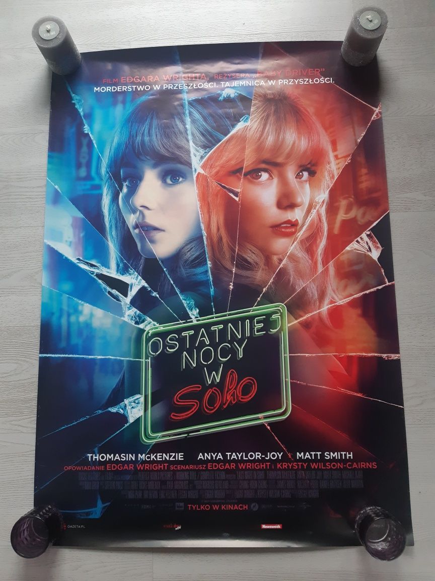 Plakat kinowy z filmu Ostatniej nocy w Soho Anya Taylor-Joy