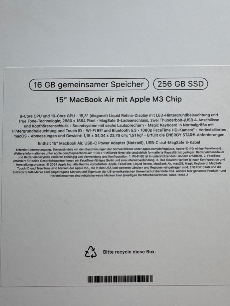Коробка apple MacBook Air різні моделі