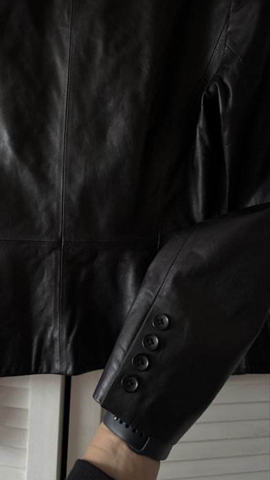 Элегантный кожаный женский пиджак куртка КОЖА