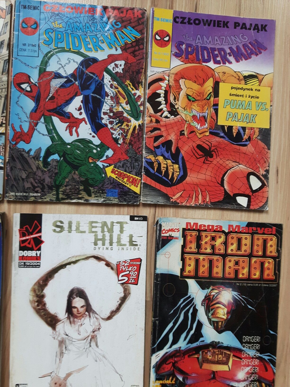 Komiks. Superman. Spider-Man. Batman. Punisher. 12 komiksów.