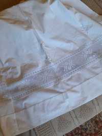 lençol de cama beje antigo (cima)