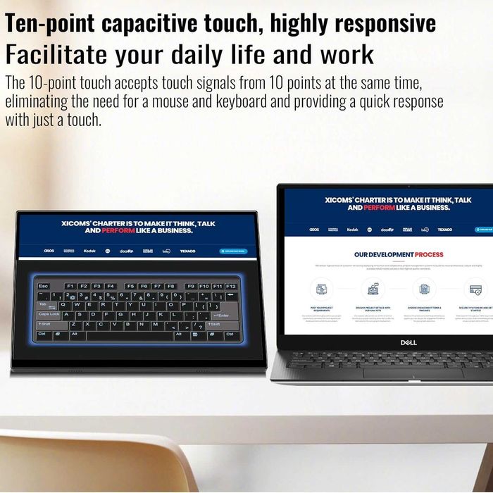 Przenośny monitor z ekranem dotykowym, 16 cali, 1920 x 1200p