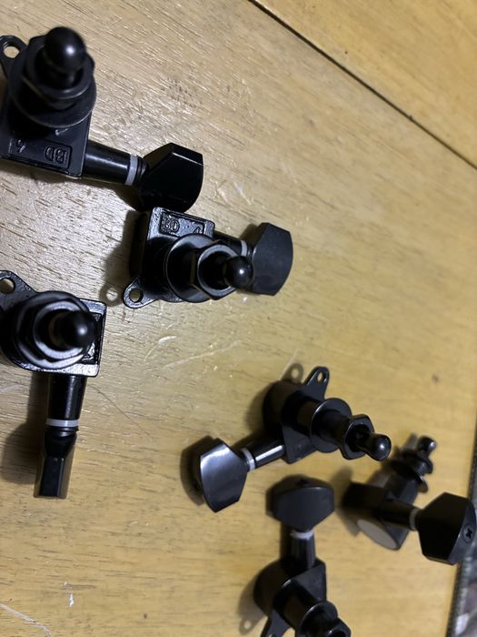 Klucze czarne 6r + 6l +GRATIS struny do gitary elektrycznej nowe