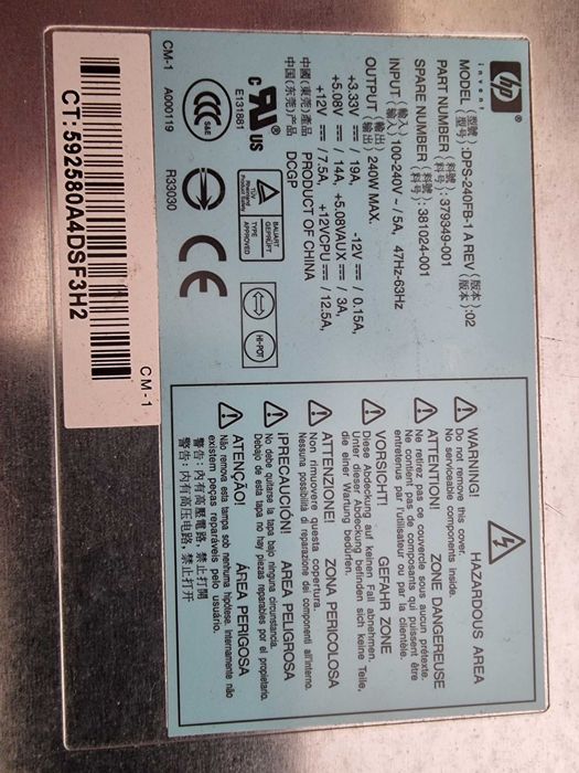 Fonte de alimentação para computador de secretaria