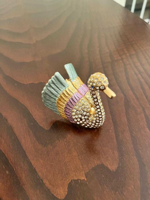 Guarda-jóias em forma de cisne