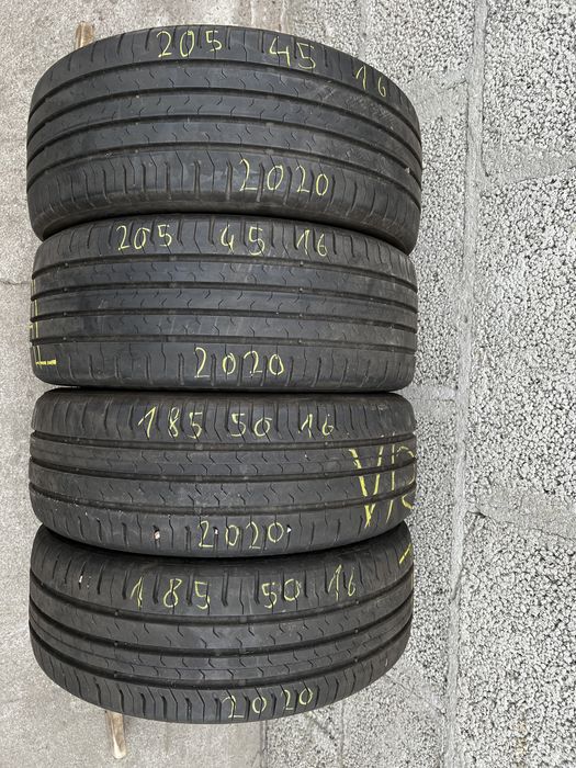 4 opony continental contiecocontact 5 205/45/16 185/50/16 2020r.