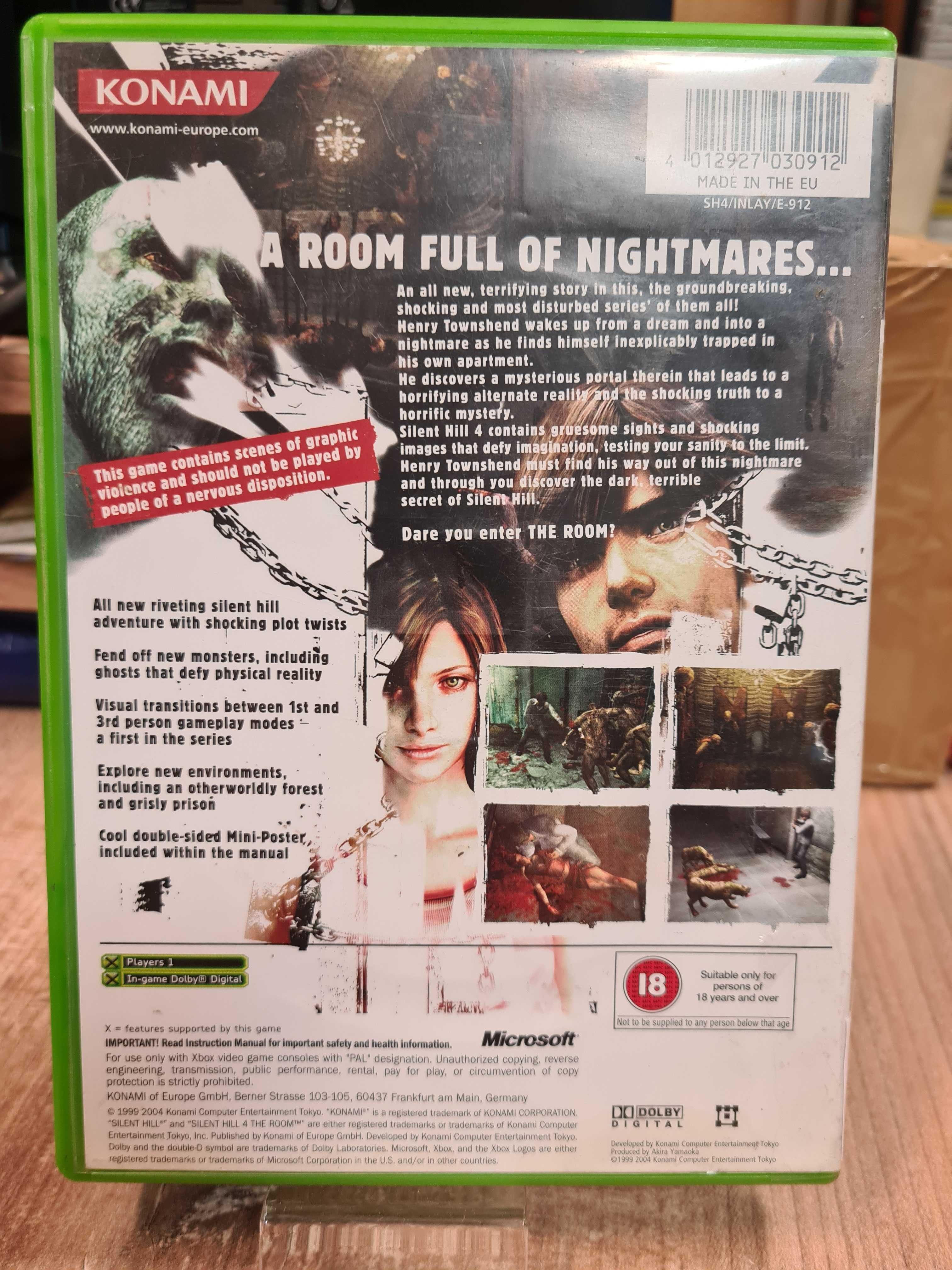 Silent Hill 4: The Room XBOX, Sklep Wysyłka Wymiana