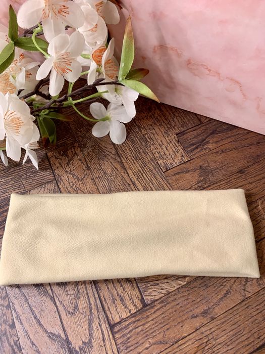 Opaska materiałowa kremowa