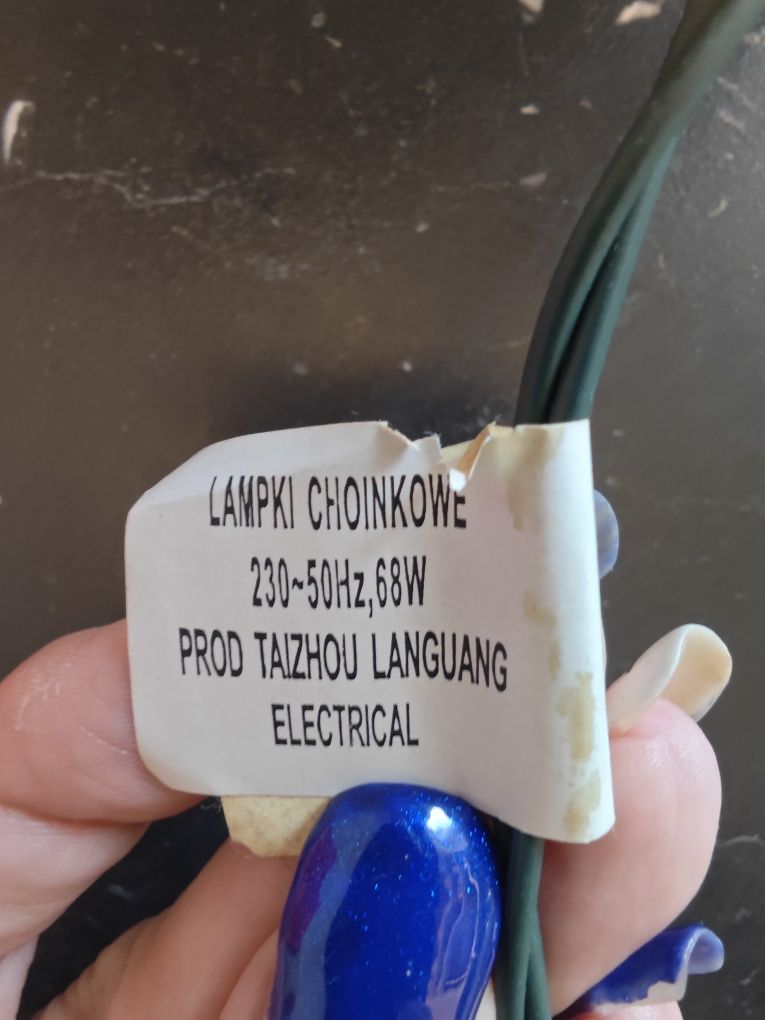 Lampki w kształcie choinki świąteczne