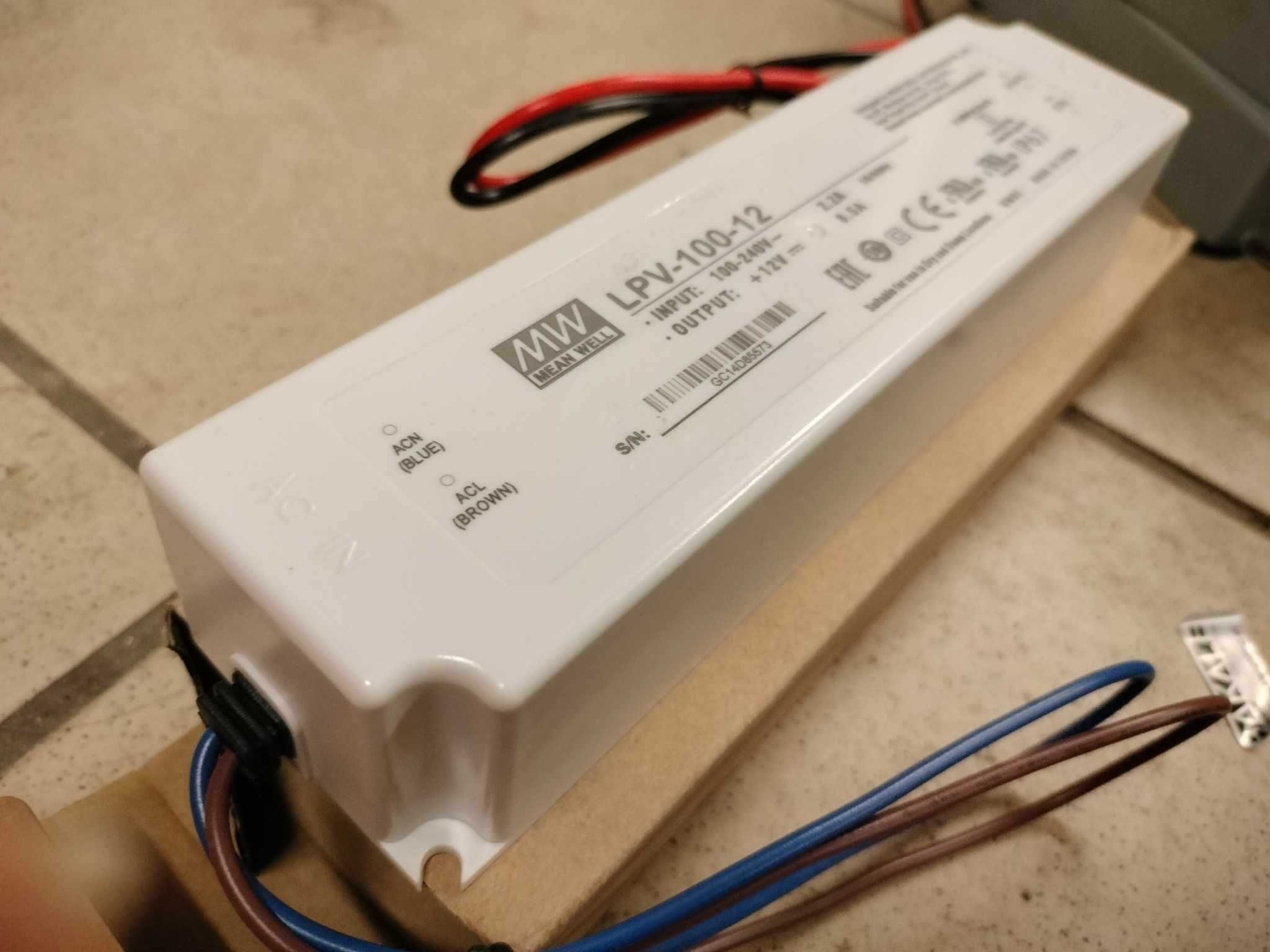 Zasilacz do oświetlenia LED 12V 8,5A 102W MEAN WELL