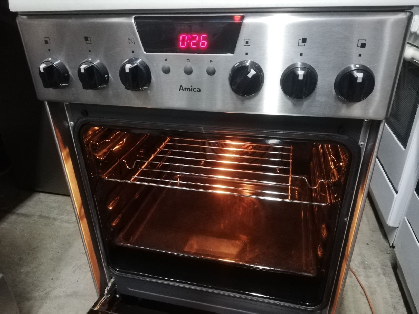 Kuchenka Amica GE 50cm inox |12msc |BD stan |Dowóz