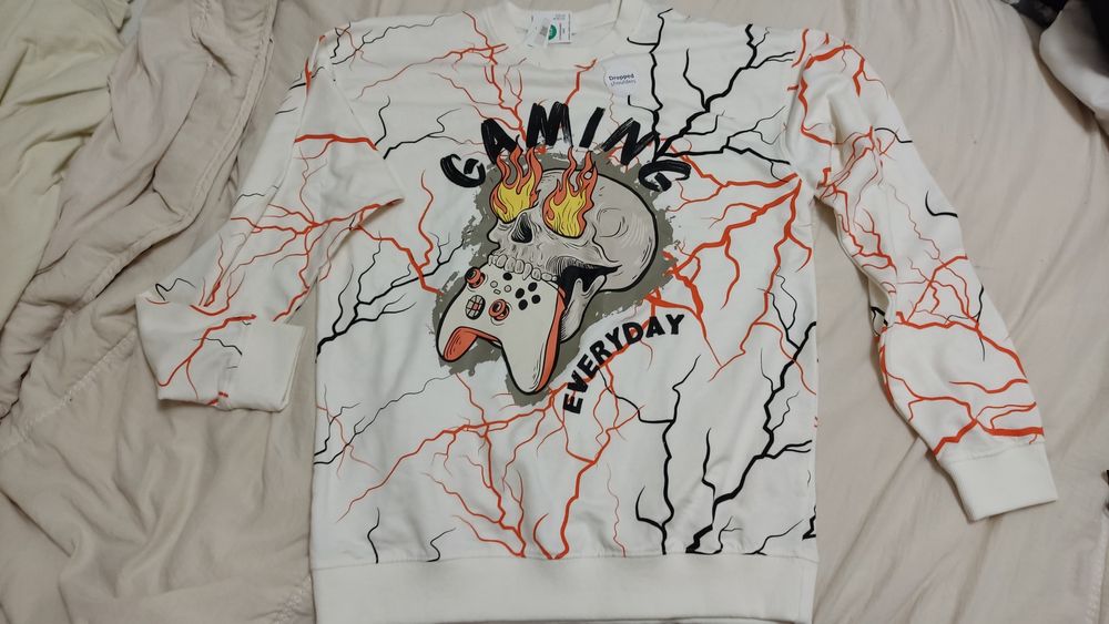 Bluza 170cm czaszka pad młodzieżowa