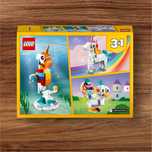 LEGO jednorożec,konik morski i paw