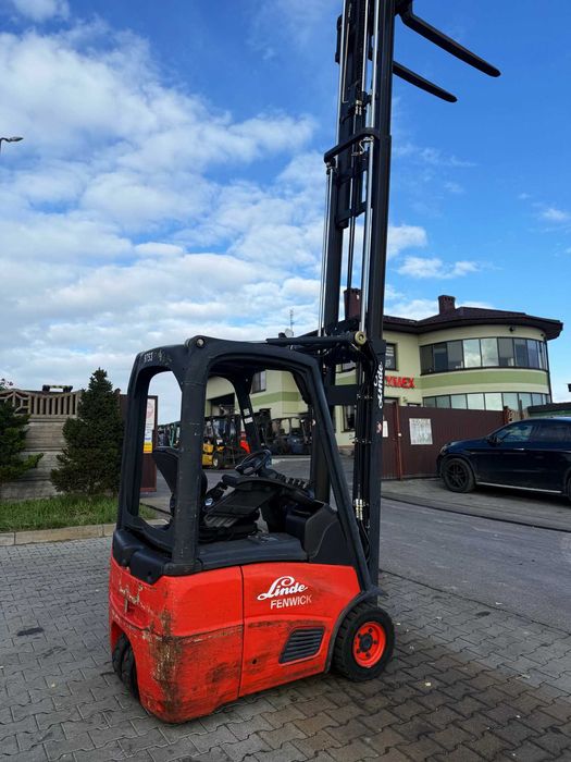 wózek widłowy elektryczny LINDE E12 TRIPLEX 4.6m przesuw 2007' 3650mtg
