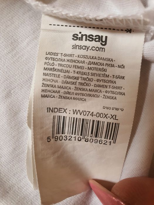 Bluzka T-shirt kot sinsay XL