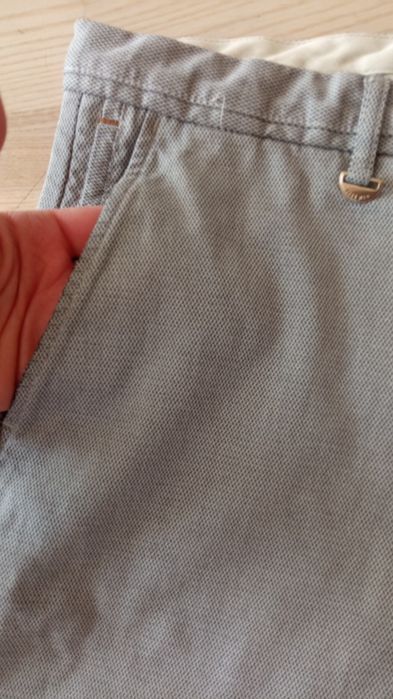 Eleganckie piękne szare wzorki spodnie Zara Man bawełniane wiskozowe