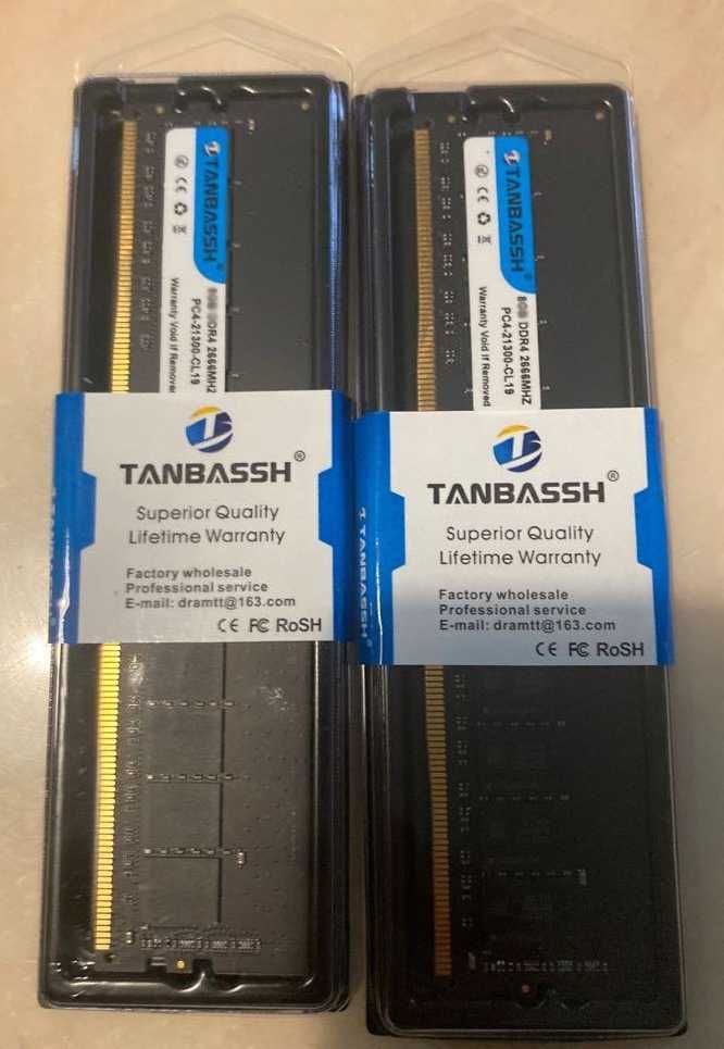 DDR4 планки по 16Gb 2666Mhz Tanbassh ОЗУ Оперативная память 32Gb