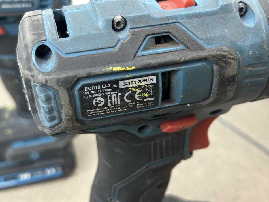 Zestaw narzędzi Erbauer Szlifierka 2x Wkrętarka Ładowarki