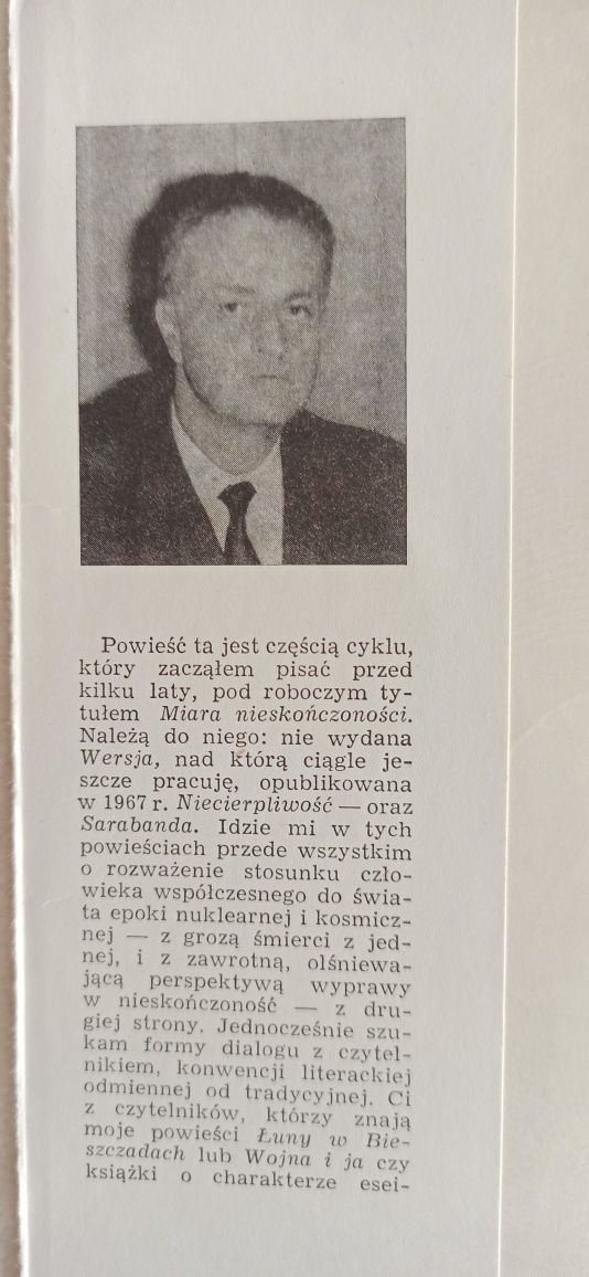 Kolekcja lit polskiej "Sarabanda" Jan Gerhard