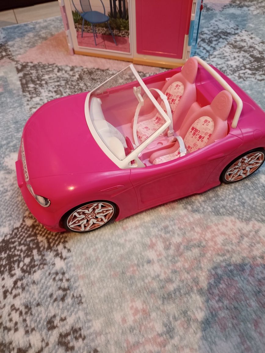 Domki dla lalek Barbie + 2 auta