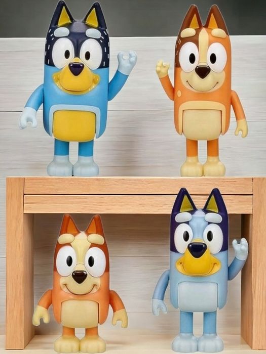 Zestaw Figurek Z Bajki Bluey & Family Rodzina Bingo Radosna Zabawa 4 S