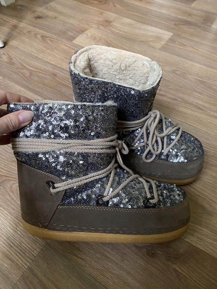Сапоги зима в стиле inuikii boots