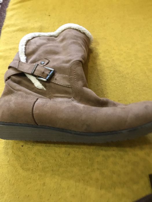 Сапоги женские замша