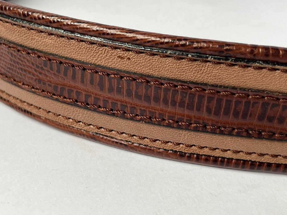 Вінтажний ремінь Garmann, Іспанія, натуральна шкіра, 80-ті. (73-78см)