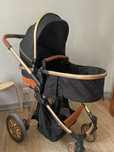 Carrinho de passeio com moises