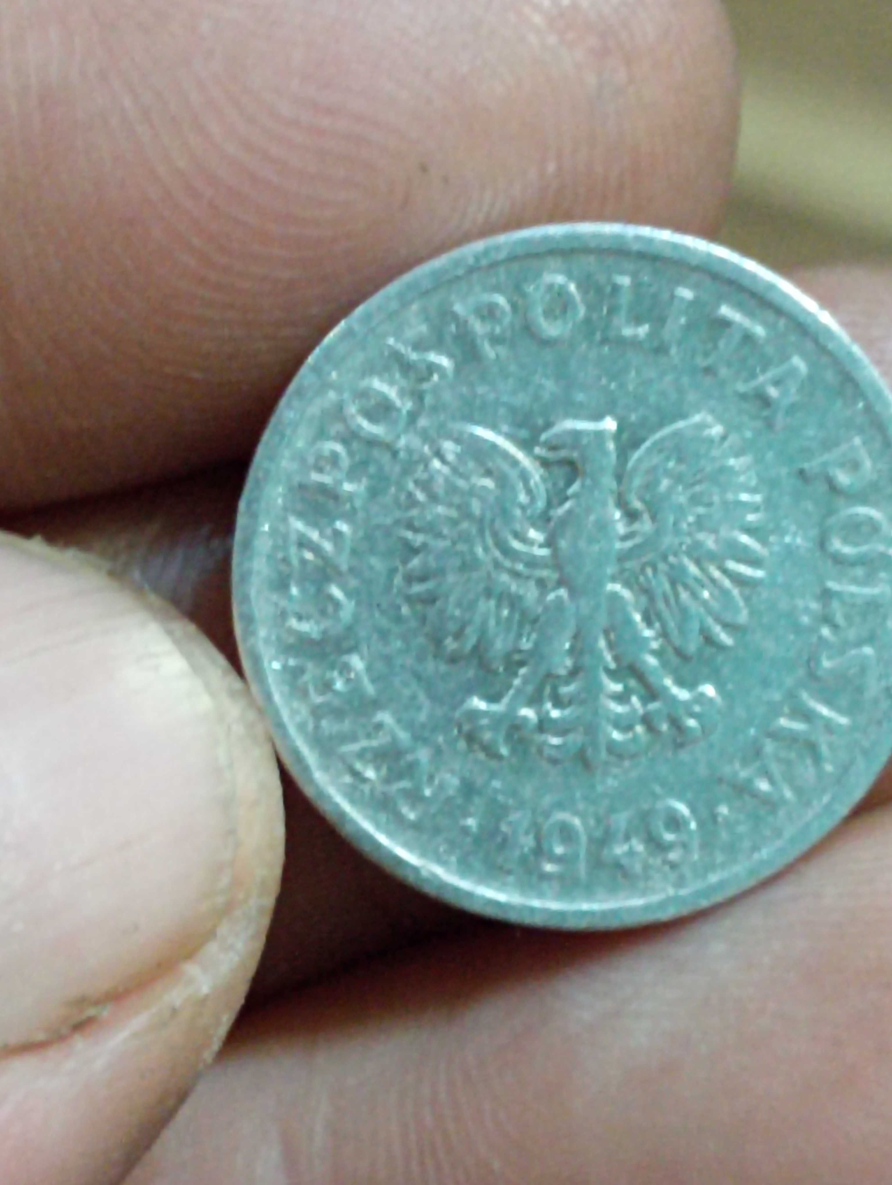 Sprzedam monetę czwarta 20 gr 1949 r bzm