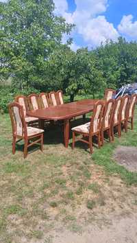 Stół salonowy + 12 krzeseł