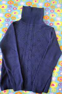 Школьный свитерок со стразами для девочки, размер 140