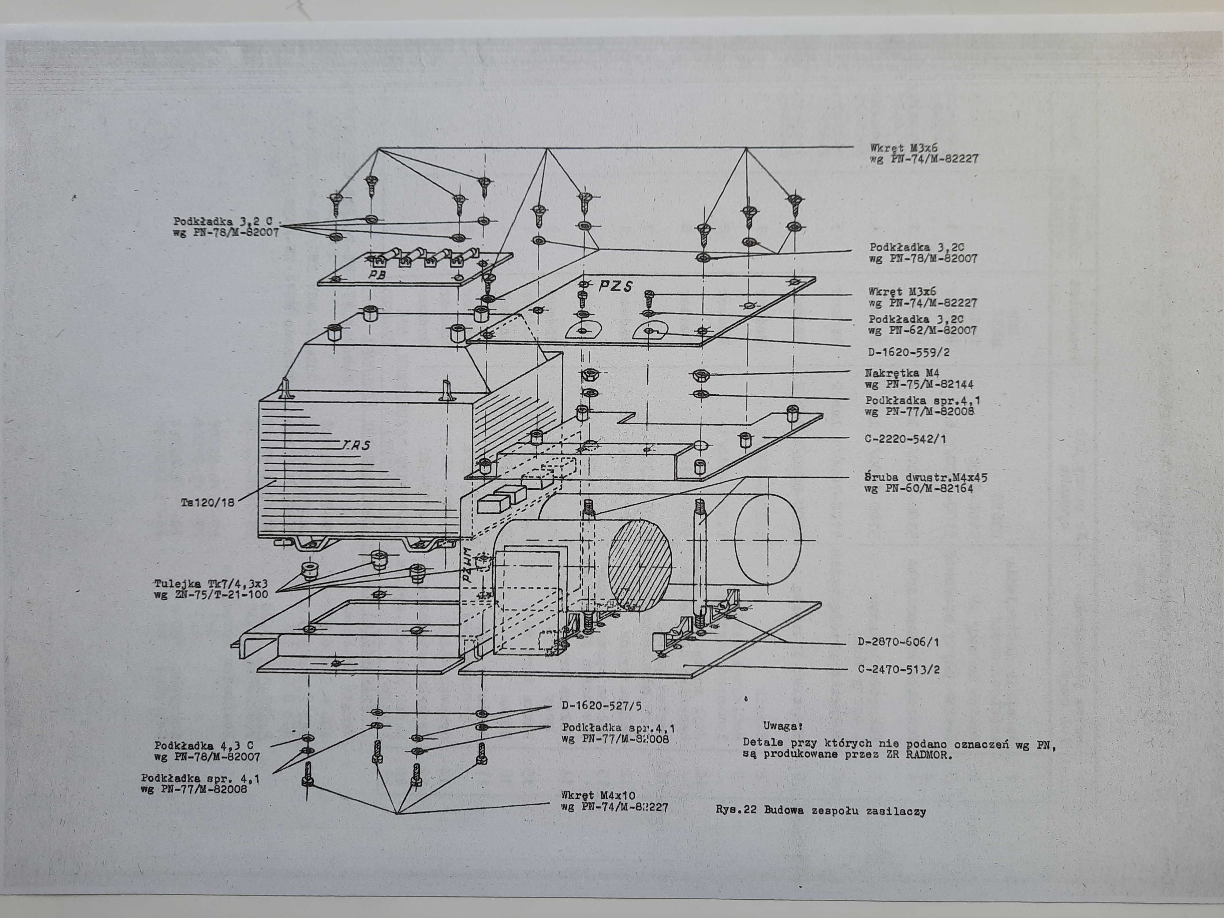 RADMOR 5102 TE Instrukcja Serwisowa