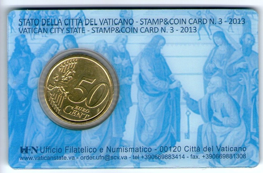 Vaticano 2010/13 (Stamp & Coincard 1-4) DESCONTO 15% (tempo lmitado)