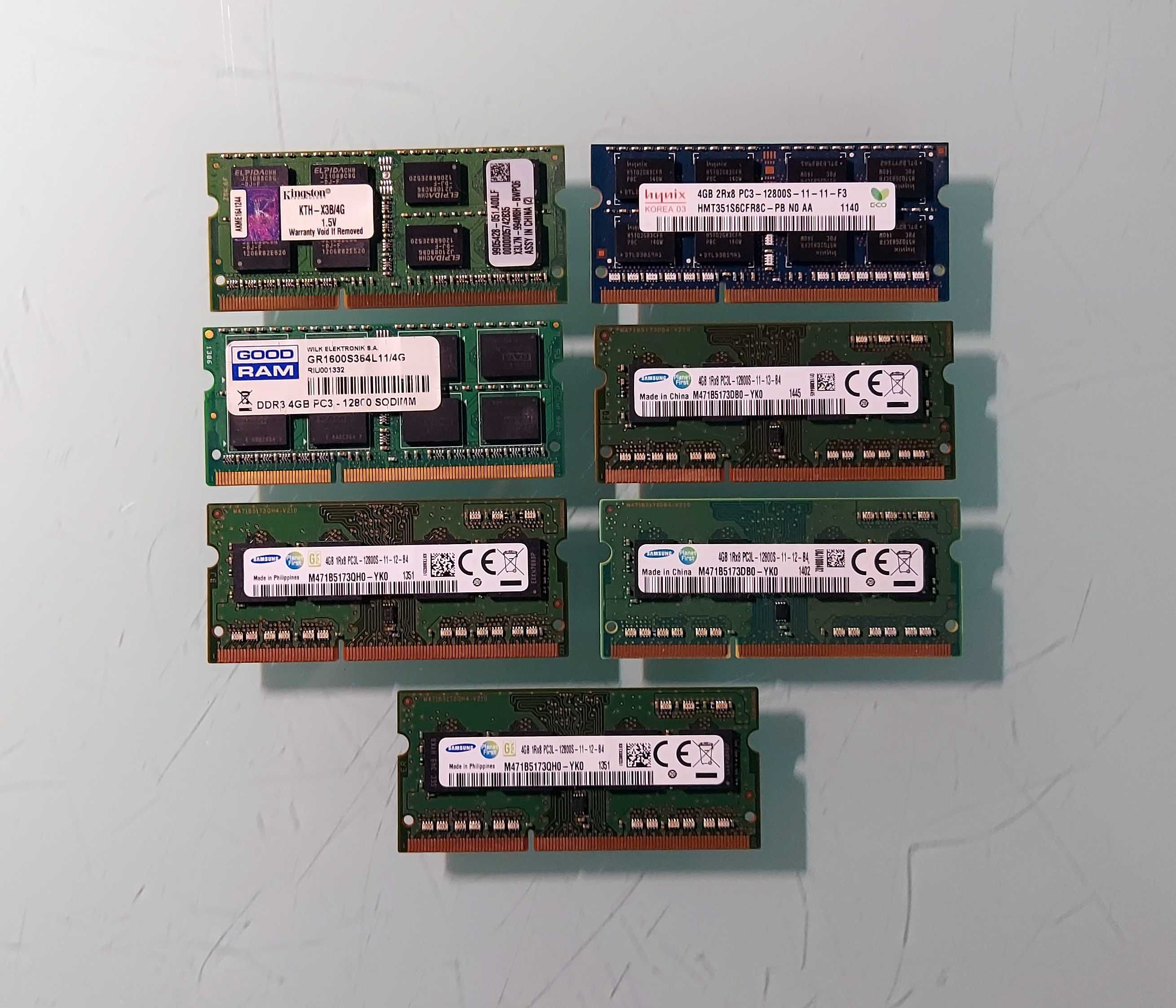 28GB (pakiet 7x4GB) =DDR3/DDR3L - pamięci do laptopów=