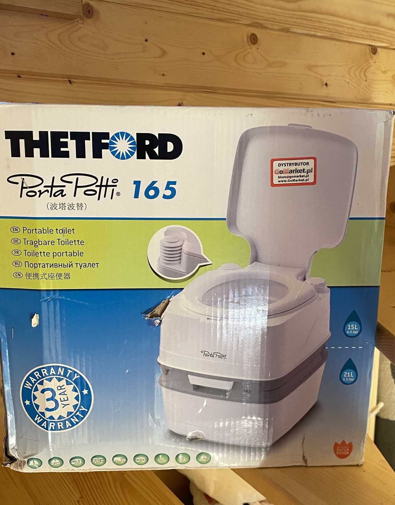 Toaleta przenośna turystyczna WC Thetford Porta Potti 165 21 litrów