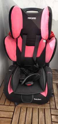 Fotelik Recaro Young Sport 9-36 czarno-ròżowy