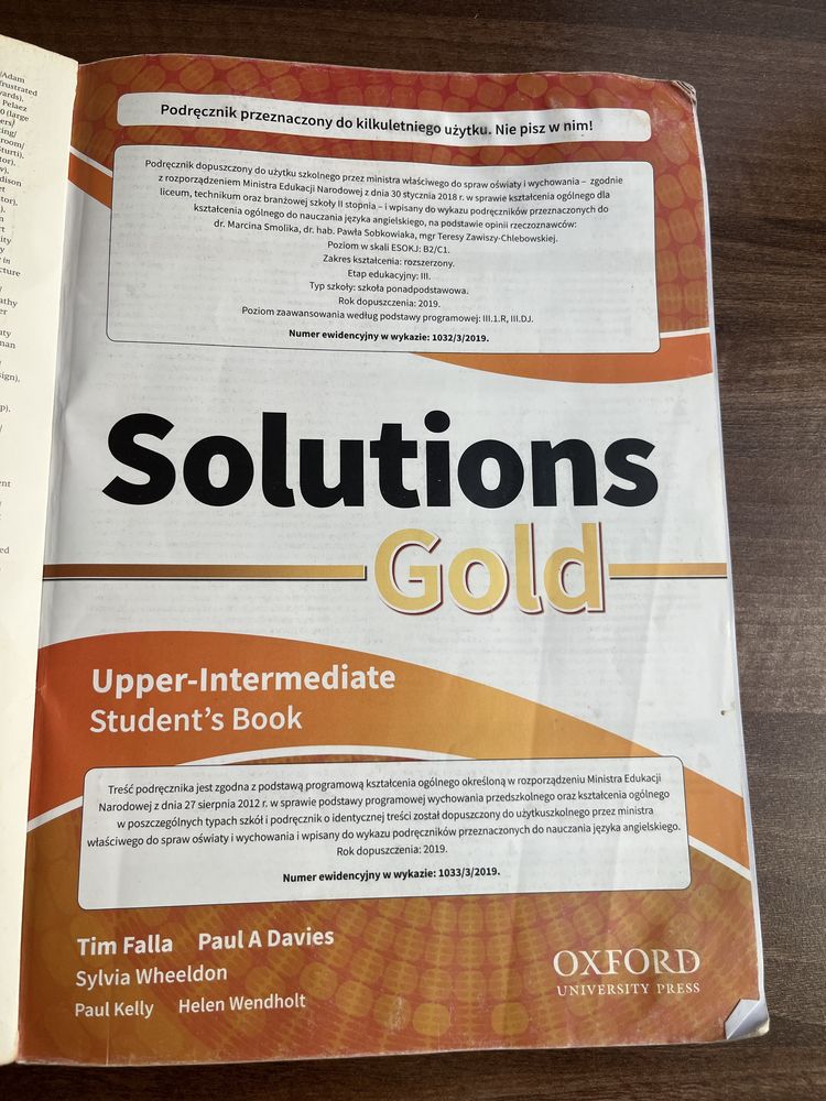 Solutions Gold Upper-Intermediate Podręcznik+ćwiczenia